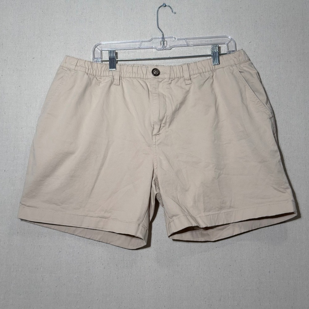Chubbies Shorts Men XXL Khaki The Originals 5.5 Inseam Casual Elastic Waist Tan